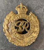 Britse Royal Engineers cap badge WO2, Verzamelen, Ophalen of Verzenden, Engeland, Embleem of Badge