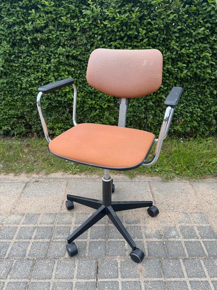 Vintage Gispen A11 Bureaustoel, Draaistoel, Retro, Opknapper, Huis en Inrichting, Bureaustoelen, Gebruikt, Bureaustoel, Ophalen