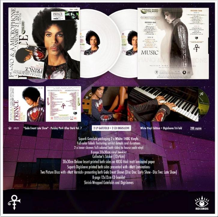 Prince - Gala Event LATE SHOW 2LP White Vinyl + 2CD, Cd's en Dvd's, Vinyl | Pop, Nieuw in verpakking, 2000 tot heden, 12 inch