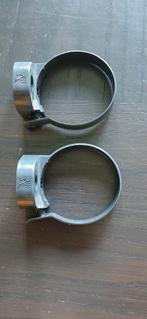 2 antraciete beugels voor regenpijp Nicoll rond 80 mm, Pvc, Overige typen, 60 tot 80 mm, Nieuw