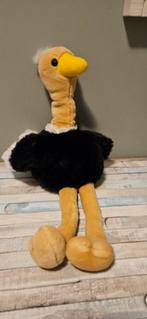 Handpop struisvogel knuffel struis vogel, Kinderen en Baby's, Speelgoed | Knuffels en Pluche, Ophalen of Verzenden, Gebruikt