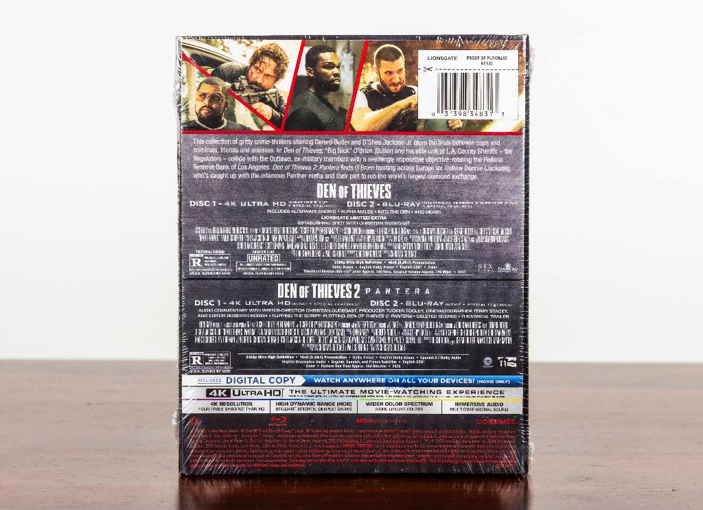 Den of Thieves 4K UHD + Blu-Ray STEELBOOK Box (US Import), -, Actie, Ophalen of Verzenden, Nieuw in verpakking