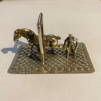 Zilveren miniatuur hoefsmid met paard - 2,8 cm - 27 gram, Ophalen of Verzenden, Zilver