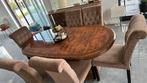 Italiaanse stijl Eettafel met 6 stoelen, Huis en Inrichting, Tafels | Eettafels, Gebruikt, 100 tot 150 cm, Ophalen of Verzenden