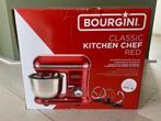 Bourgini Classic Kitchen Chef Red, Witgoed en Apparatuur, Keukenmixers, Zo goed als nieuw, 3 snelheden of meer, 4 liter of meer