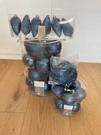 Blauwe kerstballen set (glas), Diversen, Kerst, Ophalen, Zo goed als nieuw