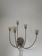 Mooie Wandlamp met 5 Armen, Ophalen, Zo goed als nieuw, Metaal