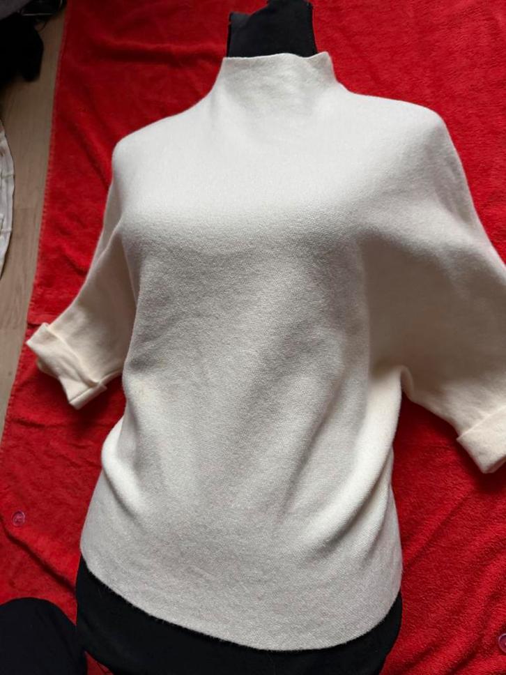 Witte trui met col - Maat M/L - Nieuw!, Kleding | Dames, Truien en Vesten, Nieuw, Maat 42/44 (L), Wit, Ophalen of Verzenden