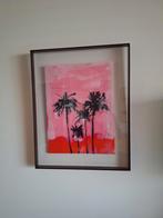 HK living acryl  Palms schilderij nieuwstaat 40x50 HKLIVING, Ophalen, Minder dan 50 cm, Zo goed als nieuw, Schilderij