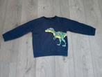 Blauwe trui met dino print maat 122 blue seven, Blue seven, Trui of Vest, Ophalen of Verzenden, Zo goed als nieuw