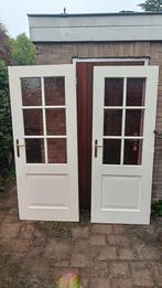 Massieve Houten Paneeldeuren - Set van 2, Ophalen, Gebruikt, Binnendeur, 200 tot 215 cm
