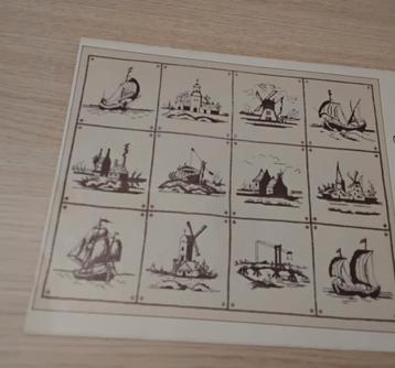 12 Tegel Borduurpatronen - Hollandse Motieven beschikbaar voor biedingen