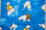 Coupon 100% katoen stof - blauw ijsbeer #4172, Hobby en Vrije tijd, Stoffen en Lappen, Blauw, 120 cm of meer, Nieuw, Ophalen of Verzenden