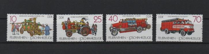 Brandweerwagen - DDR1 1987 - Postfris 4v, Postzegels en Munten, Postzegels | Thematische zegels, Postfris, Auto's, Verzenden