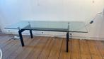 Cassina glazen eettafel LC6 le corbusier 250x85cm, Huis en Inrichting, Tafels | Eettafels, Ophalen, Gebruikt, 50 tot 100 cm, Vijf personen of meer