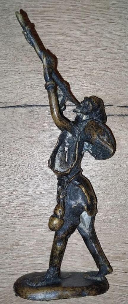 Bronzen beeldje de medicijnenman Burkina Faso ( West- Afrika, Antiek en Kunst, Kunst | Niet-Westerse kunst, Ophalen of Verzenden