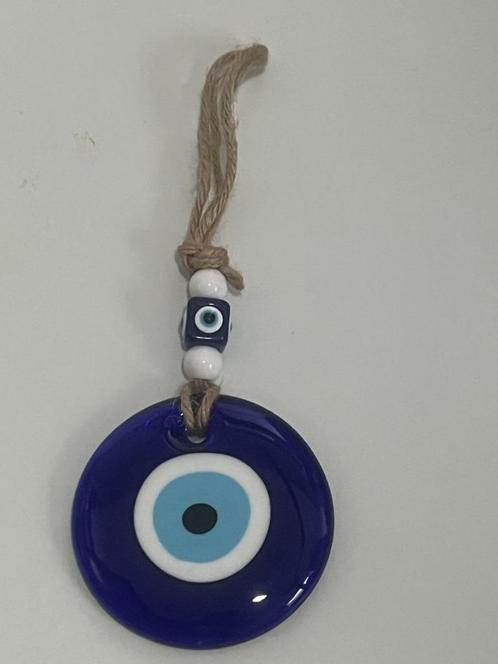 boze oog hanger in diverse afmetingen, Sieraden, Tassen en Uiterlijk, Kettinghangers, Nieuw, Glas of Kristal, Blauw, Overige voorstellingen
