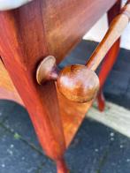 antiek mahonie wastafel met handdoekenrek, marmer blad, Antiek en Kunst, Antiek | Meubels | Tafels, Ophalen of Verzenden