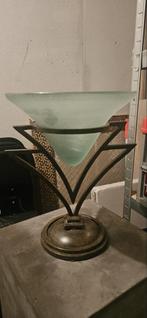 Glazen schaal op massieve standaard 30x25cm, Ophalen, Gebruikt, Schaal, Glas