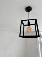 Kubus lamp zwart, Ophalen of Verzenden, Gebruikt, Metaal, Minder dan 50 cm