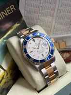 Rolex Submariner Two Tone 16613 Serti Dial - Full Set 2004, Staal, Gebruikt, Polshorloge, Ophalen of Verzenden