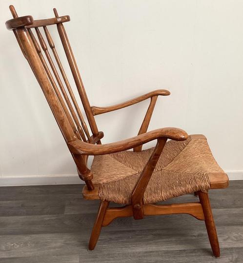 Vintage stoel De Ster Gelderland jaren 50 met naamlabel/ tag, Antiek en Kunst, Antiek | Meubels | Stoelen en Banken, Ophalen