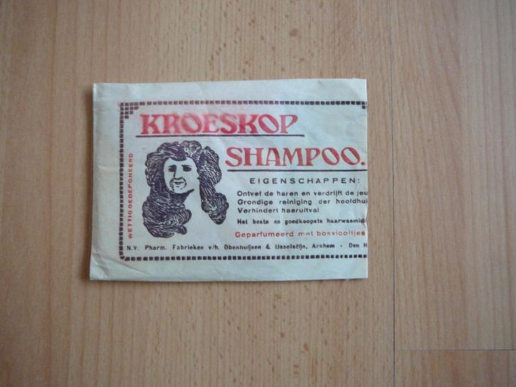KROESKOP SHAMPOO (1950-1960?) collectes item, Verzamelen, Overige Verzamelen, Nieuw, Ophalen of Verzenden