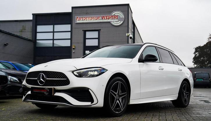 Mercedes-Benz C-klasse Estate 300 e AMG Line | Pano | Burmes, Auto's, Mercedes-Benz, Bedrijf, Te koop, C-Klasse, ABS, Achteruitrijcamera