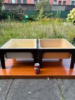 Retro / space age plantentafels Flair, Huis en Inrichting, Ophalen, Minder dan 55 cm, Rond, Zo goed als nieuw