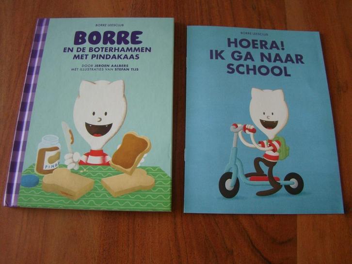 Borre en de boterhammen met pindakaas en Ik ga naar school, Boeken, Kinderboeken | Kleuters, Nieuw, 4 jaar, Jongen of Meisje, Ophalen of Verzenden