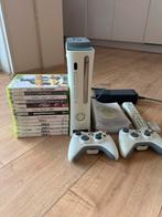 Xbox 360 60gb incl. 2 controllers en diverse games, Spelcomputers en Games, Spelcomputers | Xbox 360, Ophalen of Verzenden, Gebruikt