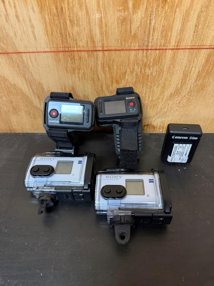 2x Sony Action Camera's met Accessoires, Audio, Tv en Foto, Actiecamera's, Gebruikt, Sony, Ophalen of Verzenden