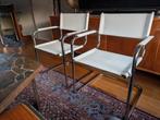 Mart Stam Bauhaus Buisframe Stoelen - Set van 2, Ophalen of Verzenden, Gebruikt, Zwart, Leer