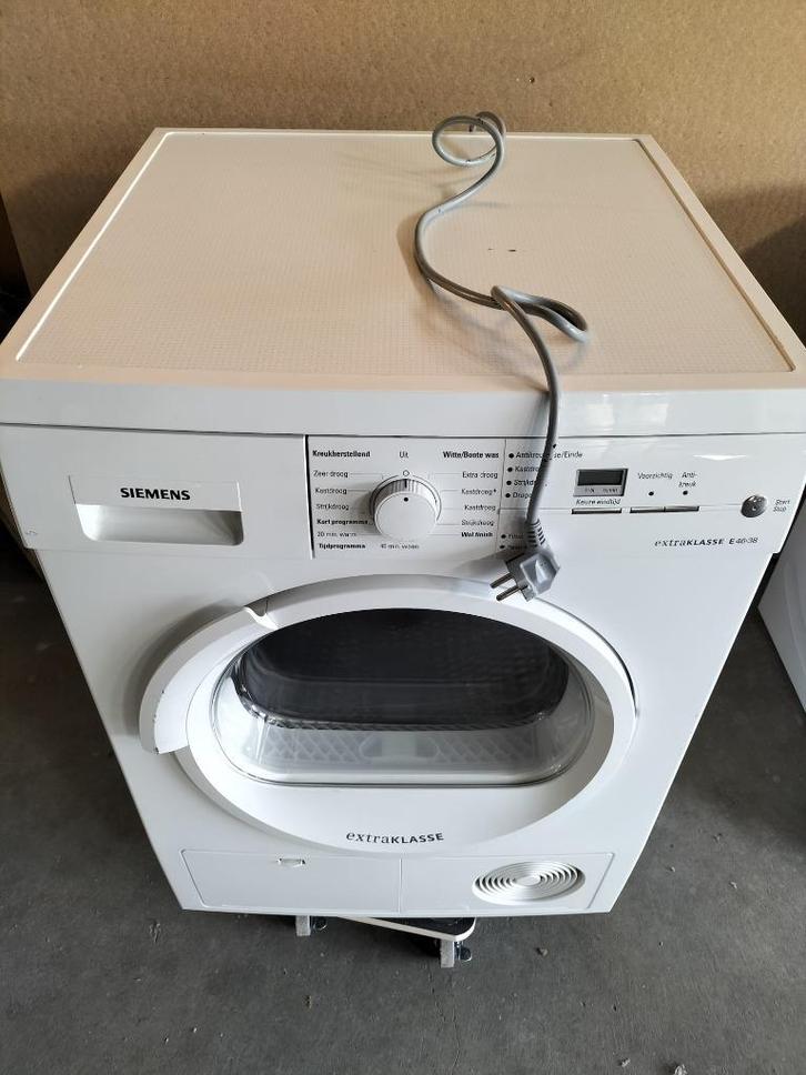 Siemens E46-38 condens droger werkt perfect 8 kg inhoud, Witgoed en Apparatuur, Wasdrogers, Gebruikt, Condens, Voorlader, 6 tot 8 kg