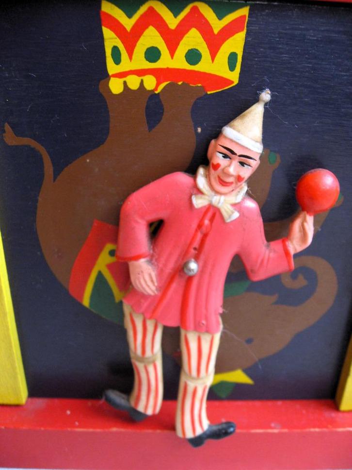 Reuge muziekdoos met dansende clown, Antiek en Kunst, Curiosa en Brocante, Ophalen of Verzenden