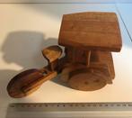 Becak - Indonesische miniatuur riksja Hout, Antiek en Kunst, Curiosa en Brocante, Ophalen of Verzenden
