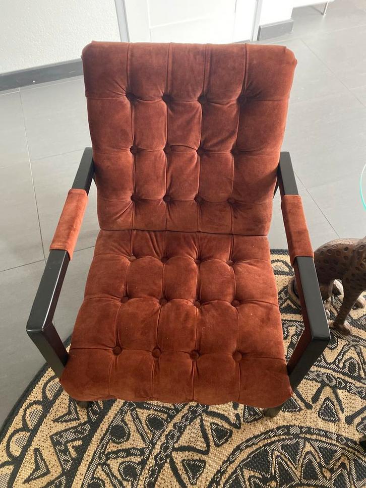 Urban Sofa Ivy Fauteuil 2x, Huis en Inrichting, Stoelen, Zo goed als nieuw, Eén, Stof, Bruin, Ophalen of Verzenden