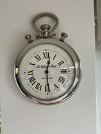 Riviéra Maison Style - Wandklok Zakhorloge Zilver 38cm, Huis en Inrichting, Ophalen, Nieuw, Analoog, Wandklok