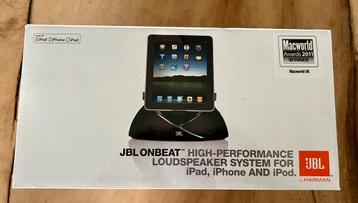 JBL ONBEAT High Performance Loudspeaker System for Iphone beschikbaar voor biedingen