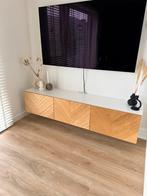 IKEA Besta tv meubel wit eiken 180 x 42 cm, Ophalen, 150 tot 200 cm, Zo goed als nieuw, Minder dan 100 cm