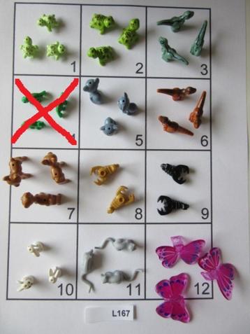 L167 LEGO DIEREN *NIEUW* SCHILDPAD KAT RAT VLINDERCAPE beschikbaar voor biedingen