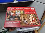 Kerstpuzzel, Hobby en Vrije tijd, Ophalen of Verzenden, 500 t/m 1500 stukjes, Zo goed als nieuw, Legpuzzel