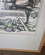 Luuk Scholten lino winter, Antiek en Kunst, Kunst | Litho's en Zeefdrukken, Ophalen