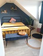 Mooi ijzeren bed zwart 160x200cm, Ophalen, Zwart, Tweepersoons, Zo goed als nieuw