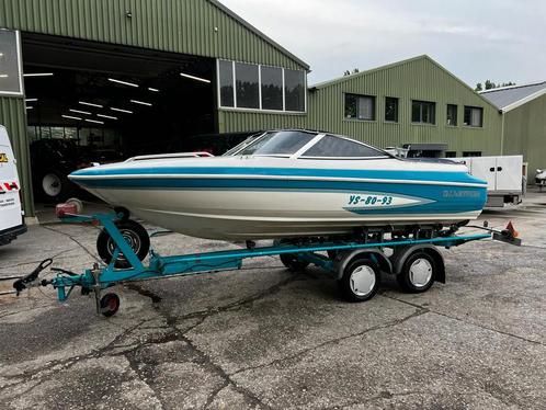 Glastron speedboot 140 pk met trailer en dekzeil, Watersport en Boten, Speedboten, Gebruikt, 3 tot 6 meter, Benzine, 120 tot 200 pk