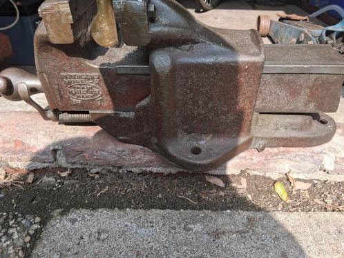 bankschroef, Doe-het-zelf en Verbouw, Werkbanken, Gebruikt, Minder dan 70 cm, Bankschroef, Ophalen