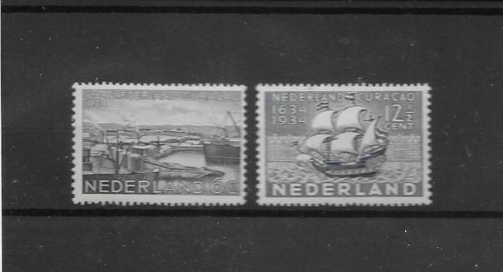 Nederland 1934, NVPH 267 t/m 268, postfris., Postzegels en Munten, Postzegels | Nederland, Postfris, T/m 1940, Verzenden