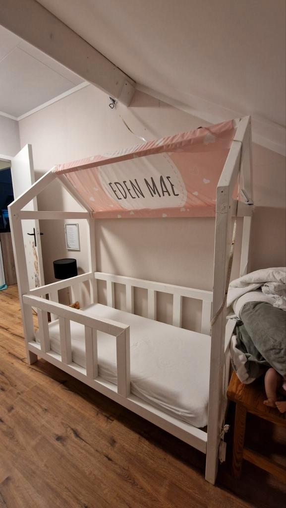 Peuterbed - Eenvoudig in elkaar te zetten!, Kinderen en Baby's, Kinderkamer | Bedden, Gebruikt, 140 tot 160 cm, 70 tot 85 cm, Lattenbodem