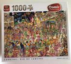 King puzzel, 1000 stukjes, Carnival, Rio de Janeiro, Ophalen of Verzenden, 500 t/m 1500 stukjes, Zo goed als nieuw, Legpuzzel