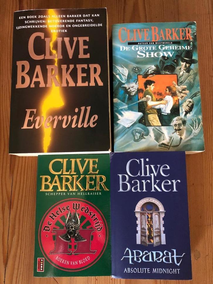 Clive Barker set van 4 boeken; Grote Geheime Show, Everville, Boeken, Fantasy, Gelezen, Ophalen of Verzenden